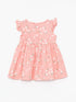 LC Waikiki Crew Neck Short Sleeve Floral Baby Girl Dress